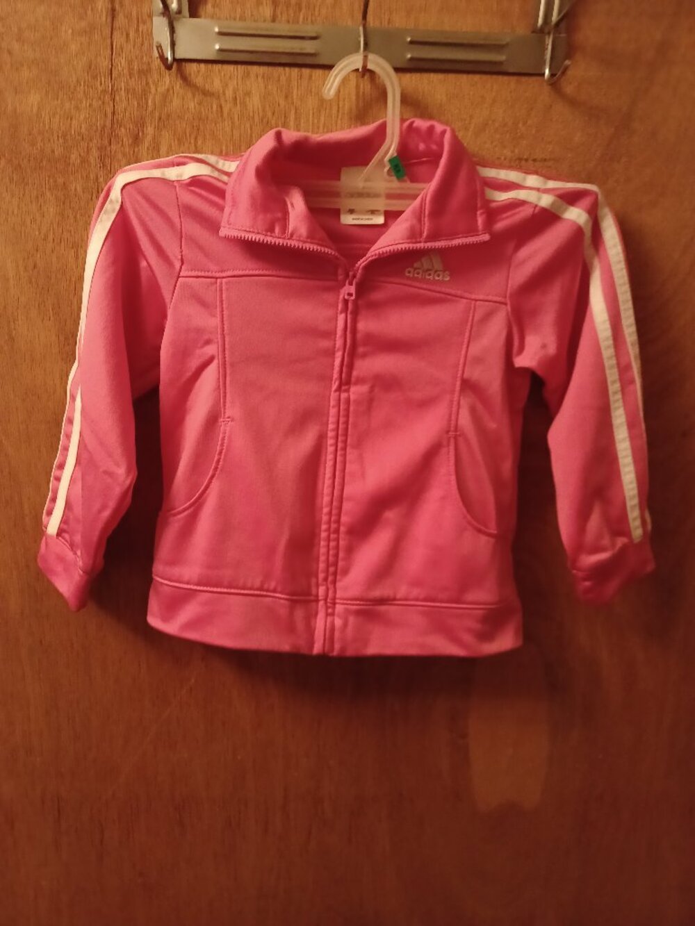Adidas Girls Pink Track Suit Jogger Jacket